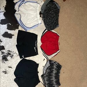Nike Shorts (black and white dotted are Under Armour)